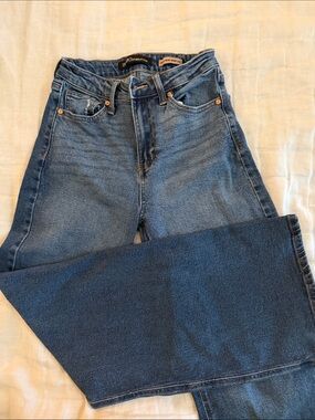 GENERATION Y High-Rise Wide Leg Jeans - Dark Blue